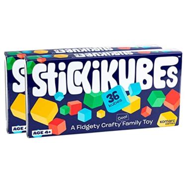 Imagem de KOMARC GAMES StickiKubes - Mini Cubos de empilhamento que grudam 
