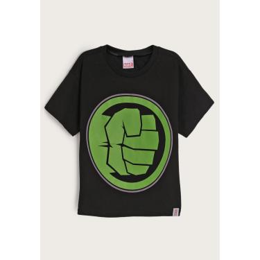 Imagem de Infantil - Camiseta Malwee Hulk Preta Malwee Kids 1000109106 menino