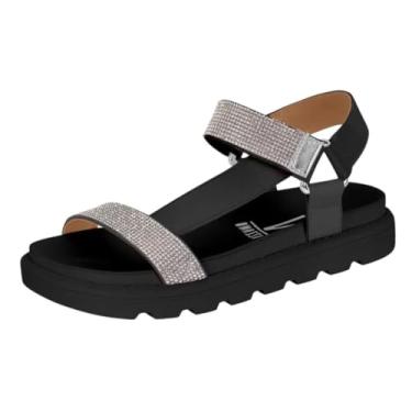 Imagem de Sandalia Vizzano 6459.121 Flatform Tratorada Papete Brilho Feminino