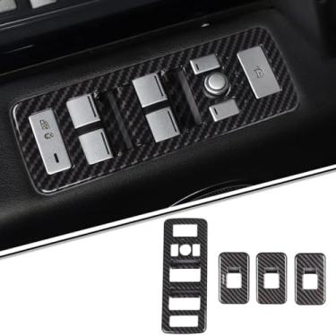 Imagem de Painel de botão de elevação de vidro para porta de carro compatível com Land Rover Range Rover Vogue 2013-2017 portas de carro apoio de braço interruptor de controle de janela acessórios de moldura