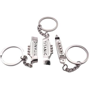Imagem de CROFFXLY Pacote com 2 chaveiros The Titanic Mochila Buddy Clip Bag Porta-chaves de brinquedo pingentes presentes para aniversário e Natal, Pacote com três, 2 inches