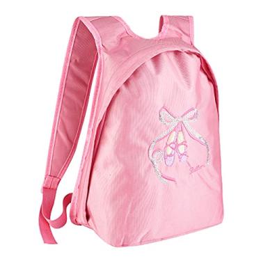Imagem de Mochila De Balé, Mochila De Dança De Balé Para Meninas Com Decoração De Lantejoulas, Bolsa De Armazenamento Para Balé E Menina Para Balé E Dança(Rosa)