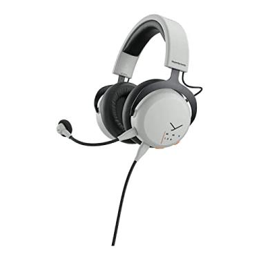 Imagem de beyerdynamic Fone de ouvido MMX 100 fechado para jogos em cinza com microfone de voz META, excelente som para todos os dispositivos de jogos
