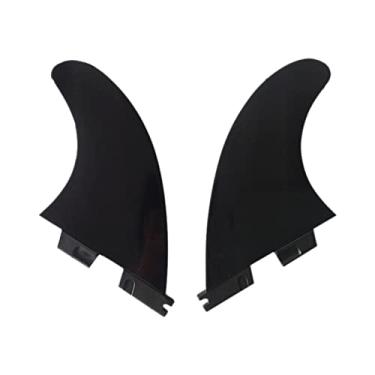 Imagem de Luzhengyang Conjunto de 2 quilhas de prancha de surf de 10 cm - Peças de reposição Longboard para prancha de nylon de plástico Standup - Unidade máxima e modelo equilibrado - Acessório profissional de