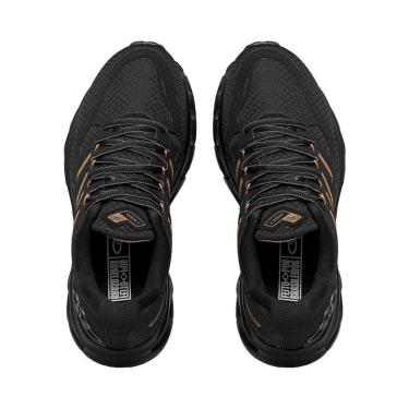 Imagem de Tênis Esportivo Preto e Dourado Cyber 4 | Olympikus-Masculino