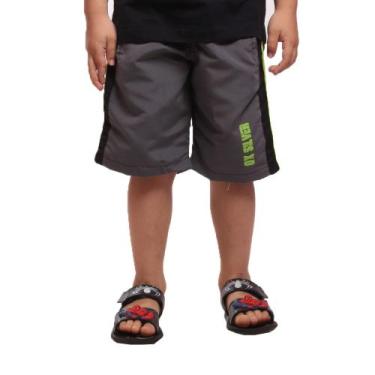 Imagem de Bermuda Tactel Infantil Masculina - OX CONFECÇÕES, Cinza, Verde, 4