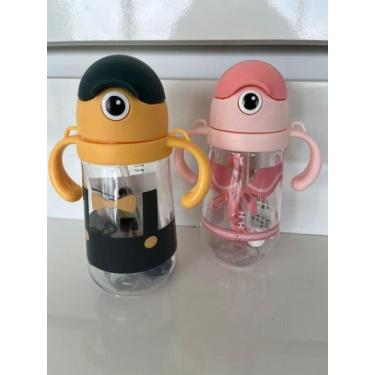 Imagem de Garrafinha Infantil Canudo Silicone  Retrátil 420 Ml C/alças - Ming Be