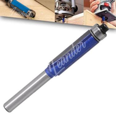 Imagem de Fresa Reta 3/8 Corte Borda Viga Madeira Tupia Haste 6mm Profissional -