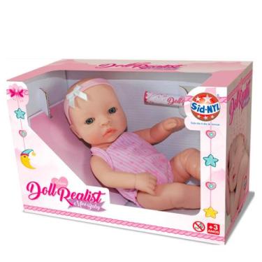 Imagem de Mini Boneca Reborn Silicone Doll Realist Menina 24cm Sid Nyl