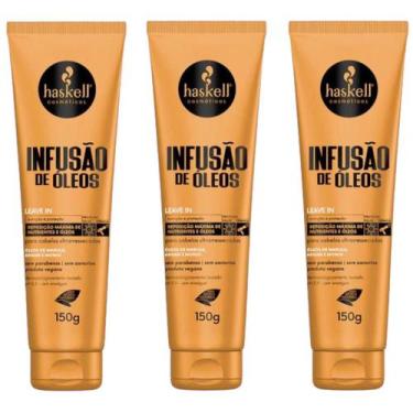 Imagem de kit 3 LEAVE IN INFUSAO DE OLEOS 150G - HASKELL
