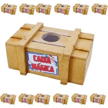 Imagem de CAIXA MÁGICA MDF - "Experimente abri-la" (OUTROS JOGOS: truque, quebra