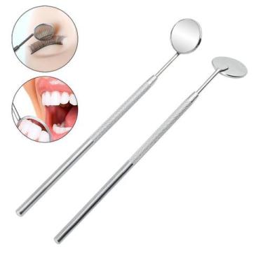 Imagem de Espelho Precisão Alongamento Extensão Cílios Dentista Inox - Arte Sedu