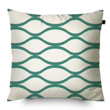 Imagem de Almofada Algodão Estampada Micah 40x40cm Jade - FASTLAR