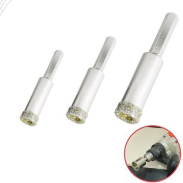 Imagem de serra copo broca 6mm, 8mm e 10mm kit - J.B Construção