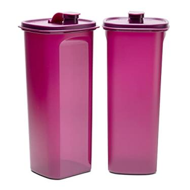 Imagem de Tupperware Jarra de garrafa de geladeira Slim Line 2l 2 peças