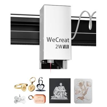 Imagem de WECREAT Módulo laser comutável infravermelho de 1064 nm para gravador a laser WeCreat Vision, módulo laser, saída a laser 2W (2000 mW), gravação em metal, plástico, materiais acrílicos, ideal para