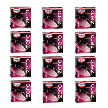 Imagem de Kit c/ 12un Gelatina Zero Cereja 12g  - Dr. Oetker