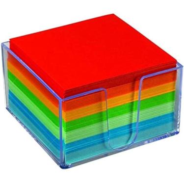 Imagem de 1InTheOffice Memo Cube, Bloco de notas de cores sortidas 500 folhas