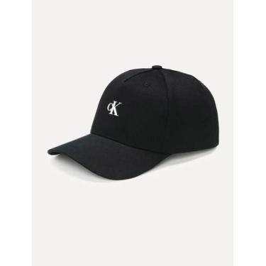 Imagem de Boné Calvin Klein Jeans Masculino 5 Gomos Rubber CK Preto, UN