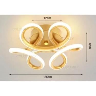 Imagem de Luminária De Teto Plafon de Sobrepor Led Moderna  para Corredor Sala Q
