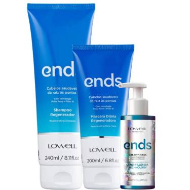 Imagem de Kit Lowell Ends Shampoo 240ml + Máscara 200ml + Creamy Mask 100ml