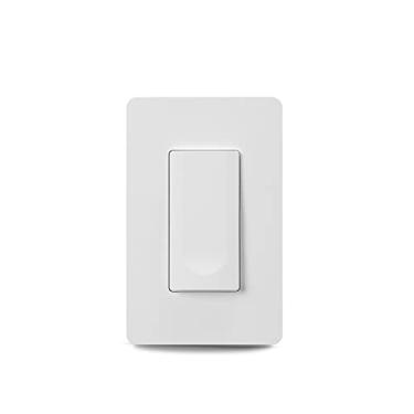 Imagem de Globe Electric Interruptor WiFi 50586 - controle wi-fi, interruptor liga/desliga, entrada 125v, 60 hz, saída: 125v, 15a, interno, branco, com fio neutro necessário