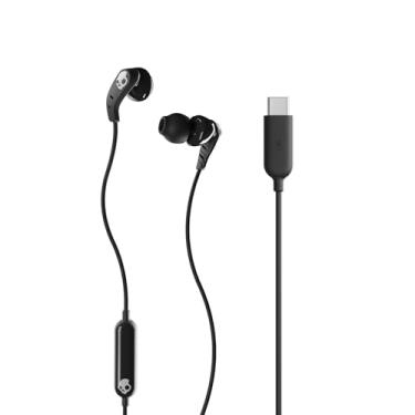 Imagem de Skullcandy Conjunto de fones de ouvido intra-auriculares USB-C com fio, microfone, funciona com iPhone 15, Android e laptop – preto