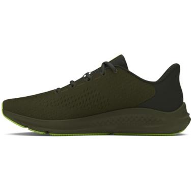 Imagem de Under Armour Tênis de corrida masculino Charged Pursuit 3 com logotipo grande, (301) Verde Od Marinho/Verde Barroco/Verde Morph, 7