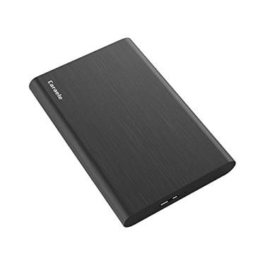 Imagem de Caraele Disco rígido externo portátil ultrafino de 1 TB USB 3.0, armazenamento compatível com PC, desktop, laptop, MacBook, Chromebook, Xbox One, Xbox 360, PS4 (preto)