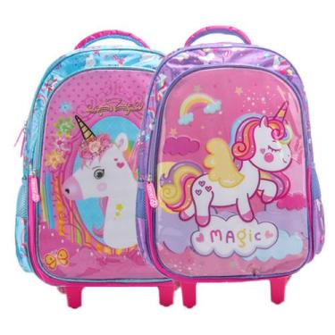 Imagem de Mochila Infantil Menina Kit Escolar Mochila Lancheira Estojo - OKI-NI,