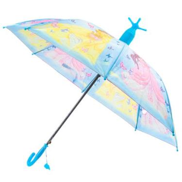 Imagem de Guarda Chuva Infantil Automático Menina Com Apito e Copinho - lurs, AZ