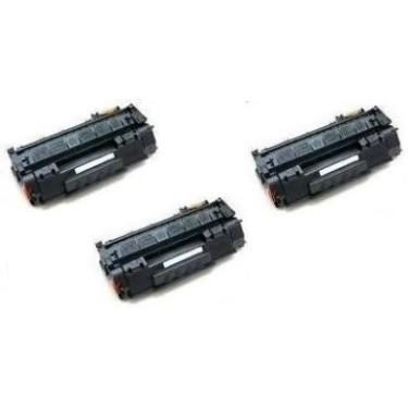 Imagem de Amsahr Cartucho de toner remanufaturado de substituição para HP CC364A (preto, pacote com 3)