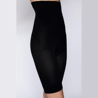 Imagem de Calcinha Bermuda Cinta Modeladora Comprime Barriga Lupo 5696, P, Preto