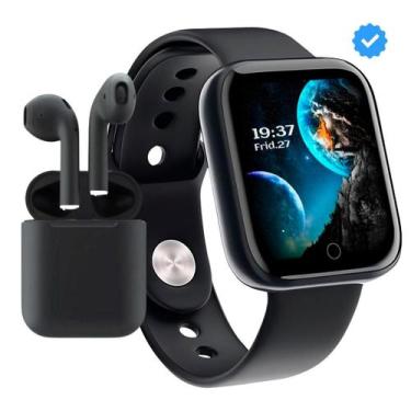 Imagem de Relógio Smart Digital Original Masculino e Feminino - TWS, Preto