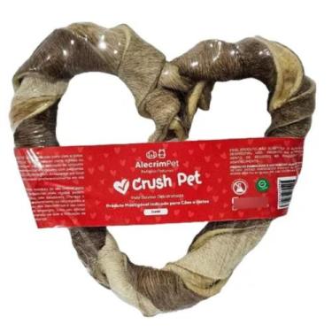 Imagem de Crush Pet Pele Bovina Em Formato De Coração ALECRIM PET