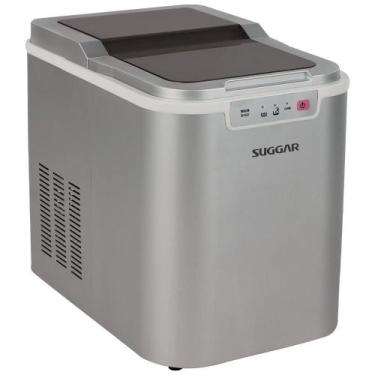 Imagem de Máquina De Gelo Suggar 120W 12Kg Dia Mg1502Pr Prata 220V, 220V, Preta,