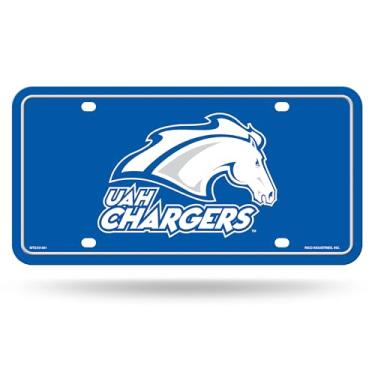 Imagem de Rico Industries NCAA Alabama–Huntsville Chargers Metal Auto Tag 15.2 cm x 30.5 cm - Ótimo para caminhão/carro/SUV
