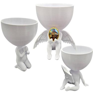 Imagem de Kit 3  Vasos Plantas São Benedito Capelinha Oração - Point da Fe