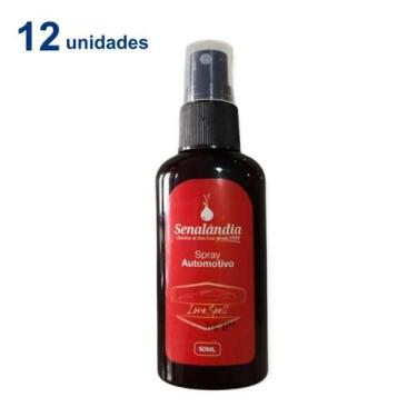 Imagem de Kit 12 Cheirinho de Carro Odorizador Automotivo Aromatizador Spray 60m