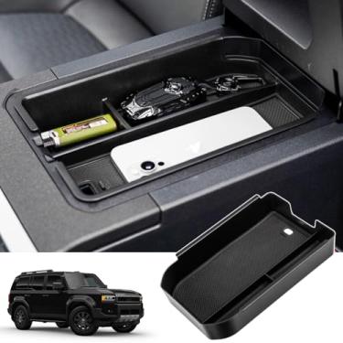Imagem de Para Toyota Land Cruiser 2025 2024 1958 250 Prado console central organizador caixa de armazenamento acessórios de carro bandeja de console central interior (não para Cool Box Edition)