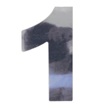 Imagem de Número 1 em ACM Espelhado 125mm - 300-1 - NUMERAL