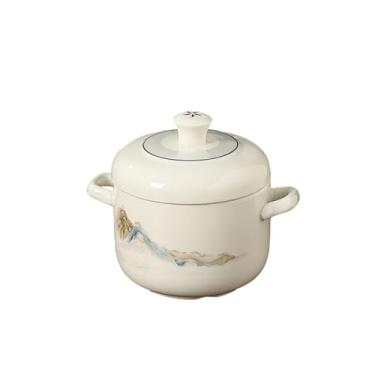 Imagem de Vaso de cerâmica para ensopado de flor assada de alta temperatura, utensílios de mesa chineses domésticos - Ruhua pequeno número