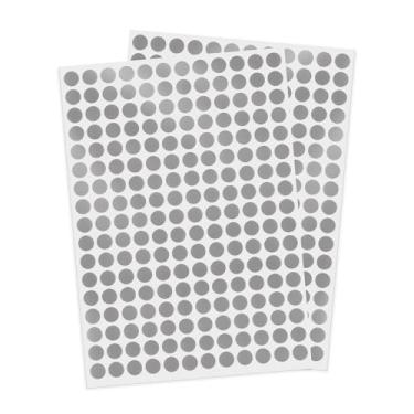 Imagem de YIKIADA 2040 pçs adesivos de pontos 1 cm etiquetas redondas adesivos de codificação de cores circulares etiquetas coloridas para escritório, sala de aula, casa, quintal, venda cinza