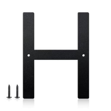 Imagem de Números de casa de 25,4 cm e letras de metal para placas externas, números de casa para fora, letras de endereço de alumínio e números para porta, caixa de correio, jardim, perfeito para casa ou