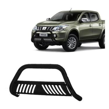 Imagem de Parachoque Quebra Mato L200 Triton 2017 2018 2019 2020 Preto - Solar