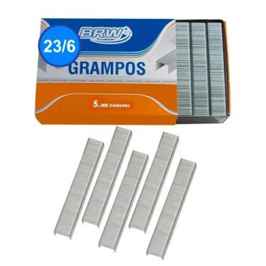 Imagem de Grampo 23.6 Para Grampear 10 A 30fls Galvanizado Brw 5000un