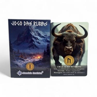 Imagem de Baralho Jogo das Runas 25 Cartas Plastificadas Detalhadas