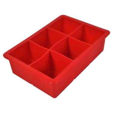 Imagem de Forma de gelo para 6 cubos de gelo grande em silicone - Mimo Style