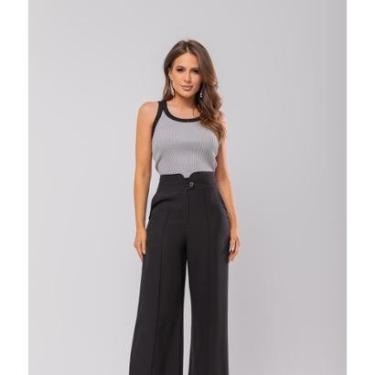 Imagem de Calça Feminina De Alfaiataria Wide Leg Salvatore Fashion-Feminino