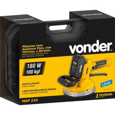 Imagem de Máquina para assentar piso a bateria com ventosa 20 V MAP 210 VONDER